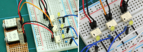 dropController Bread Board Optocouplers